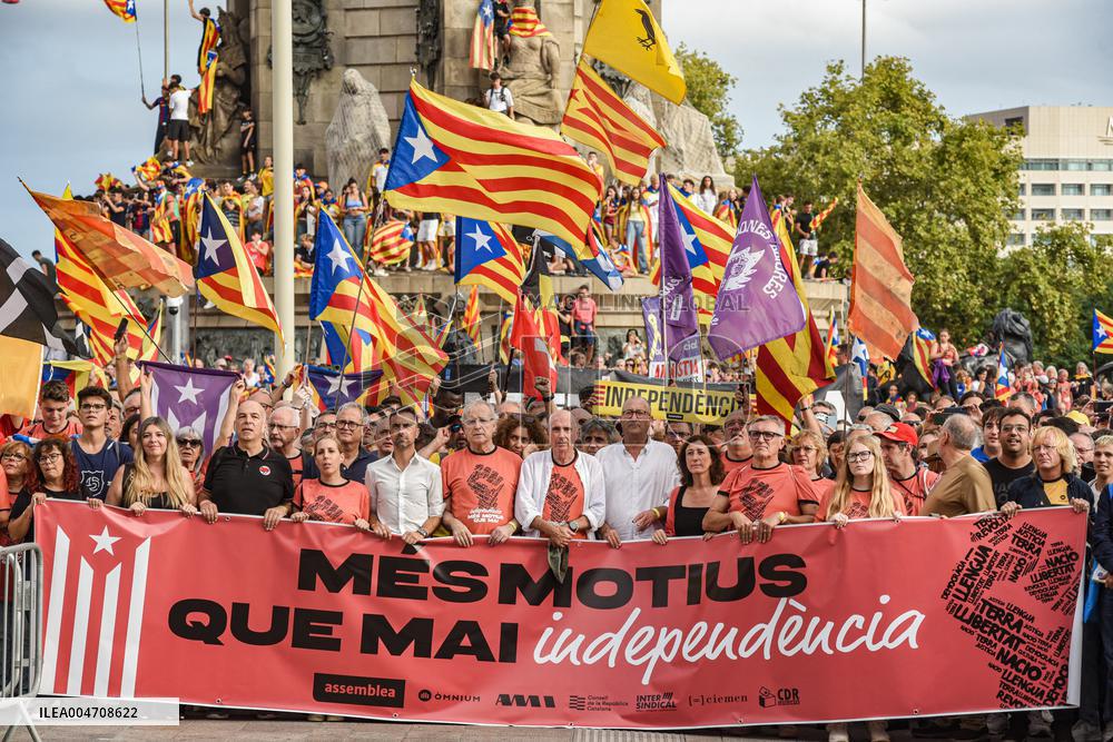 ANC Demonstration For Independence In Barcelona - Spain