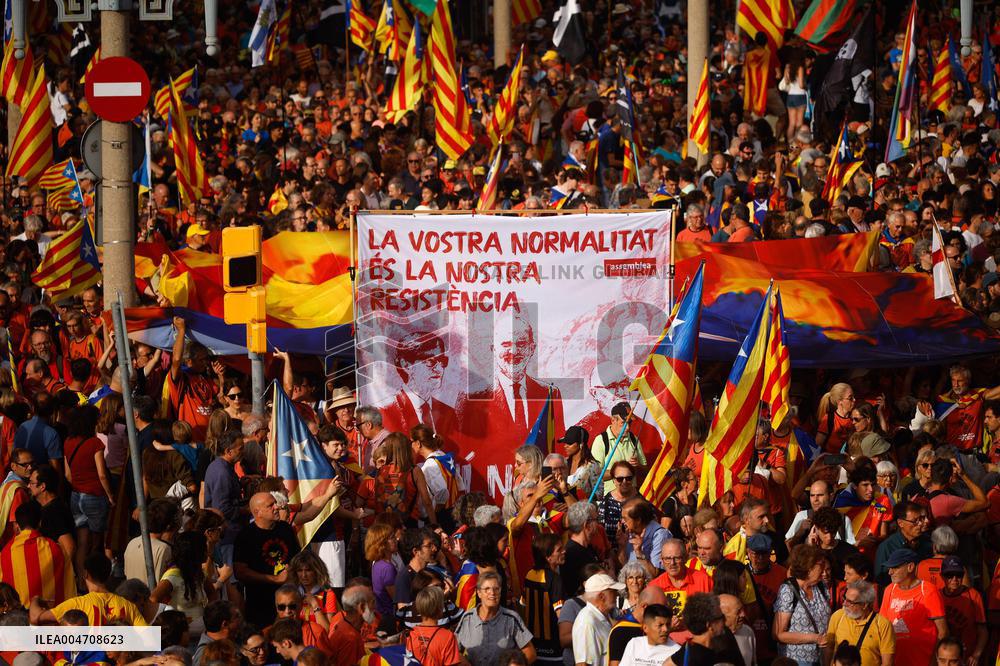 ANC Demonstration For Independence In Barcelona - Spain