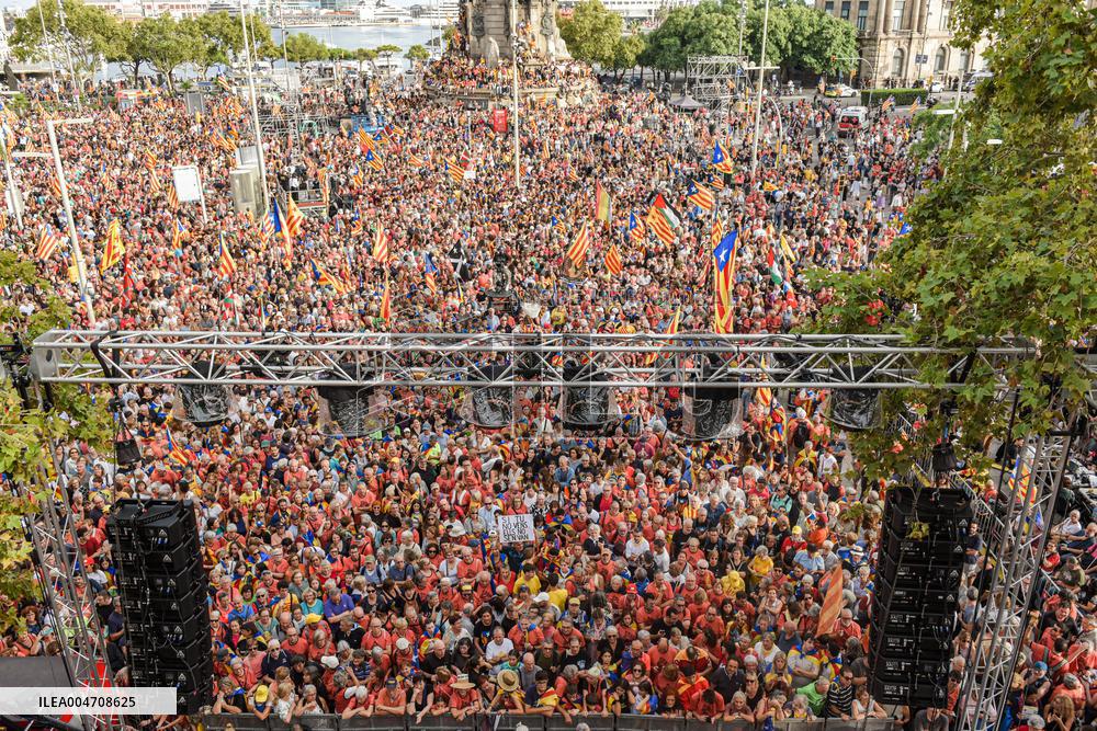 ANC Demonstration For Independence In Barcelona - Spain