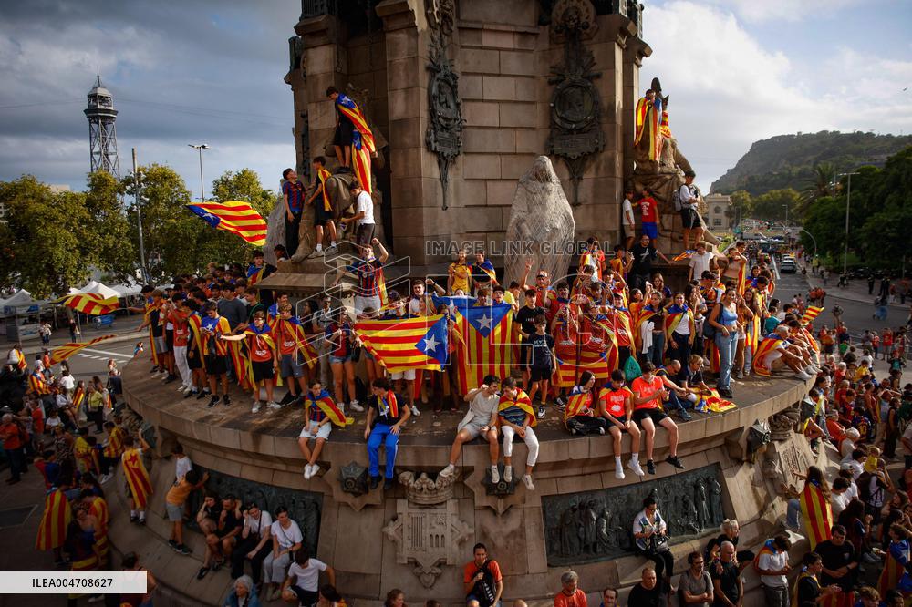 ANC Demonstration For Independence In Barcelona - Spain