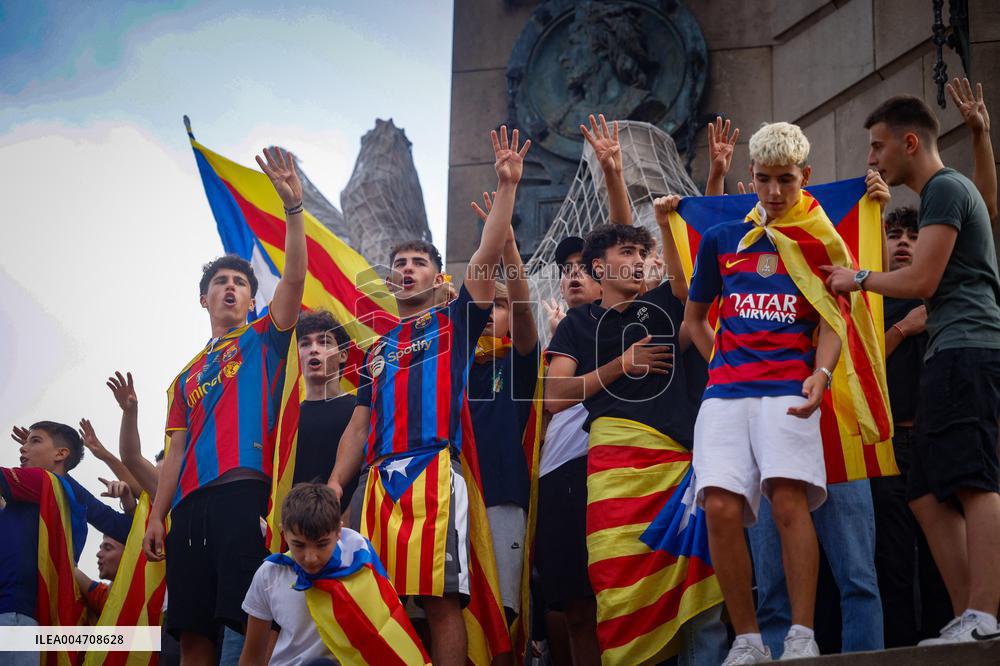 ANC Demonstration For Independence In Barcelona - Spain