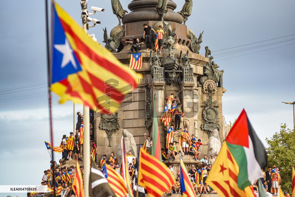 ANC Demonstration For Independence In Barcelona - Spain
