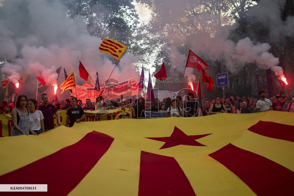 ANC Demonstration For Independence In Barcelona - Spain