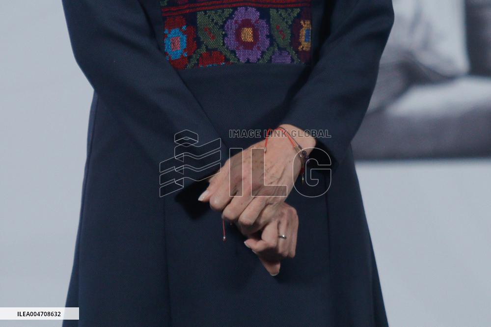 Mexican President Claudia Sheinbaum Holds Briefing Conference - Mexico