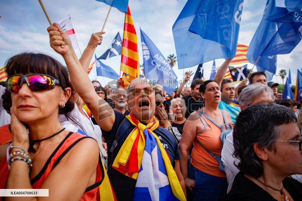 ANC Demonstration For Independence In Barcelona - Spain