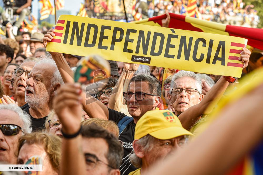 ANC Demonstration For Independence In Barcelona - Spain