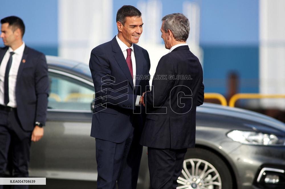 Queen Sofia And Sanchez Attend Ceremony In Ferrol - Spain