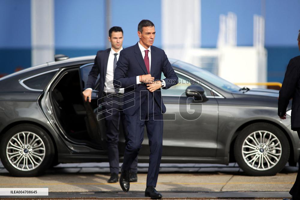 Queen Sofia And Sanchez Attend Ceremony In Ferrol - Spain