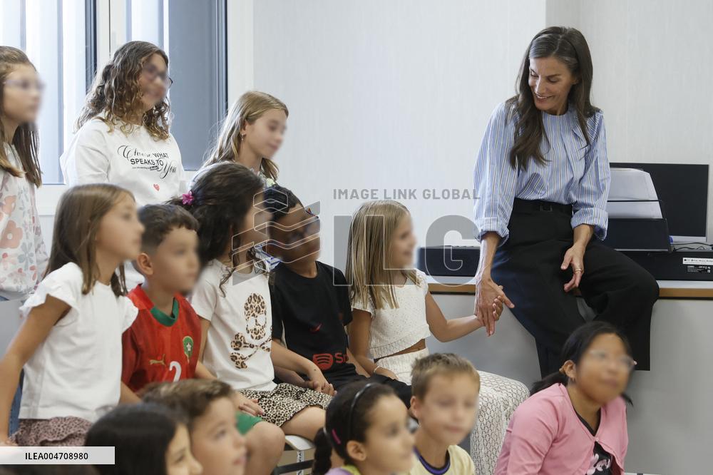 Queen Letizia Attends Professional School Year Opening 2024/2025 - Rincon de Soto