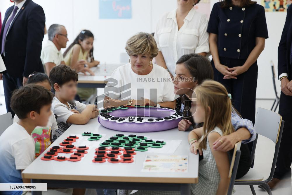 Queen Letizia Attends Professional School Year Opening 2024/2025 - Rincon de Soto