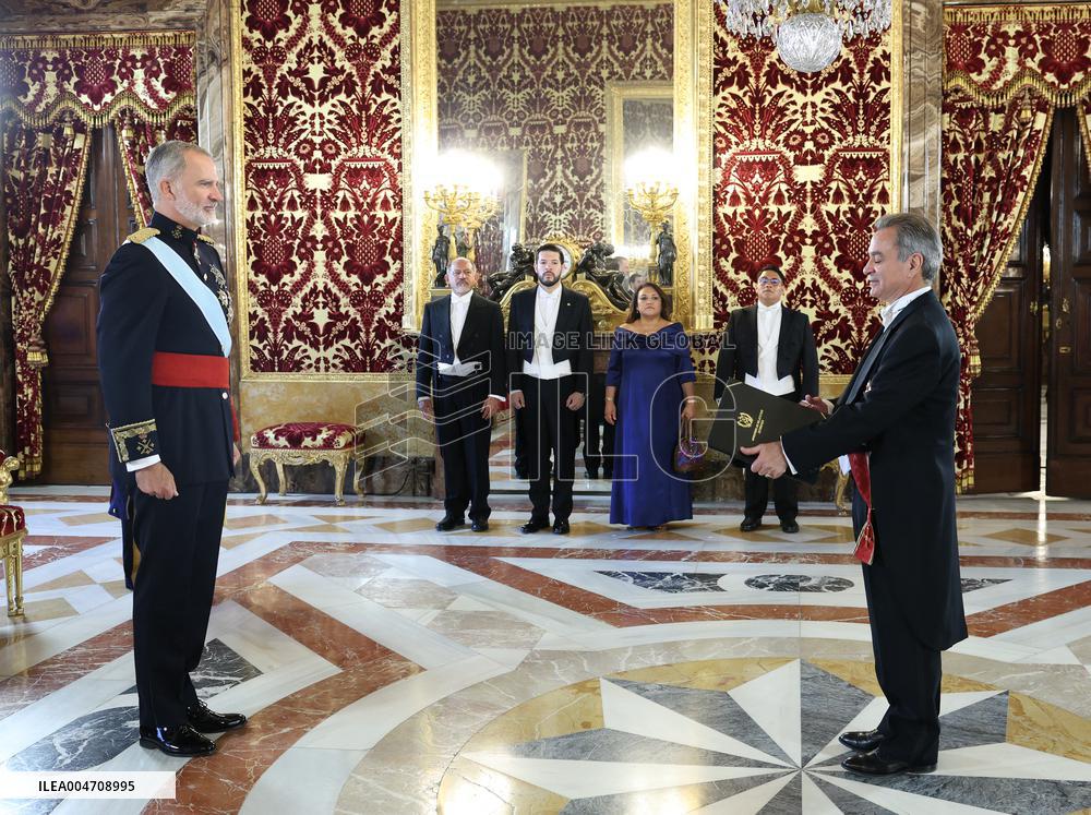 King Felipe VI Receives Letters of Credence - Spain