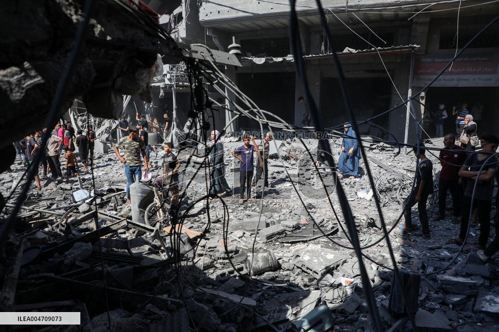 Aftermath Of Israeli Strike On Shati Refugee Camp - Gaza
