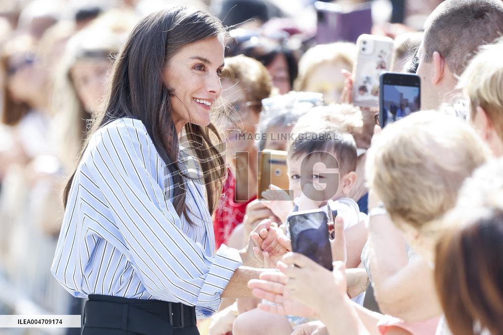 Queen Letizia Attends Professional School Year Opening - Rincon De Soto