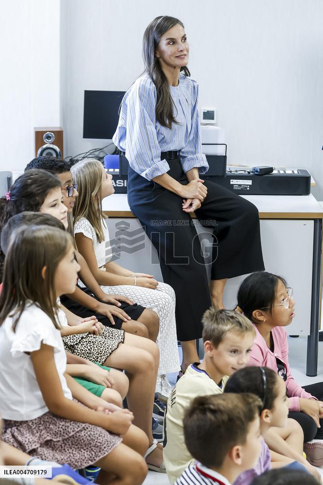 Queen Letizia Attends Professional School Year Opening - Rincon De Soto