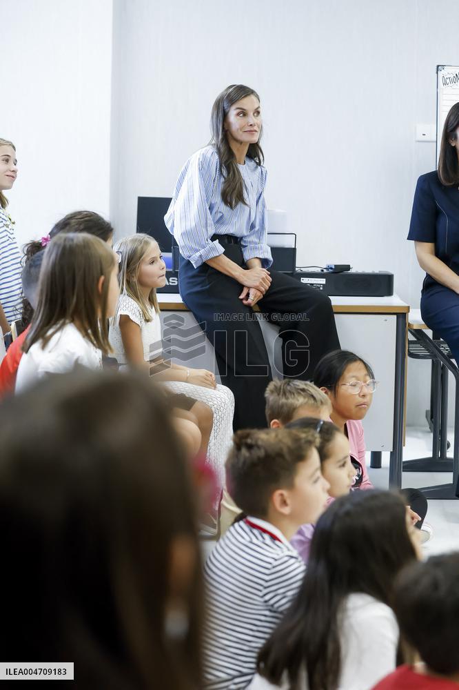 Queen Letizia Attends Professional School Year Opening - Rincon De Soto