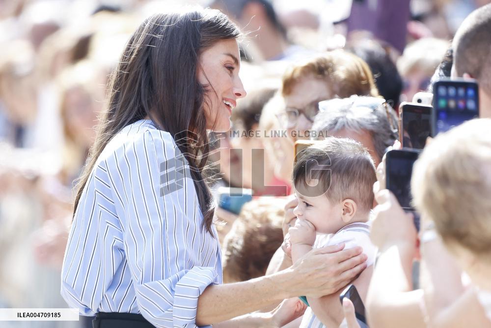 Queen Letizia Attends Professional School Year Opening - Rincon De Soto