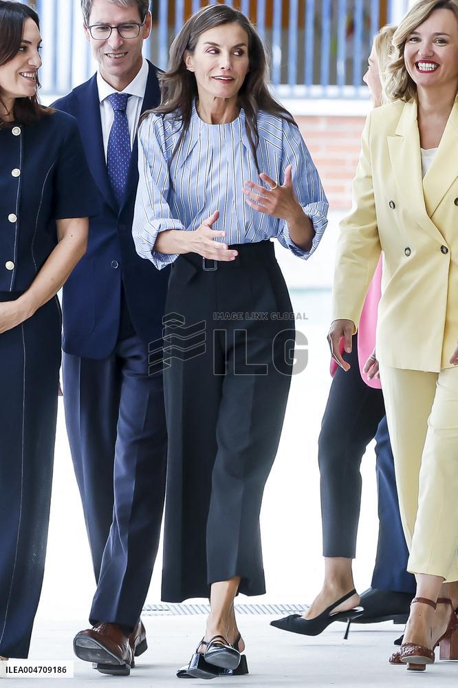 Queen Letizia Attends Professional School Year Opening - Rincon De Soto