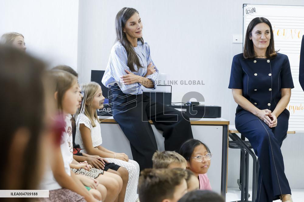 Queen Letizia Attends Professional School Year Opening - Rincon De Soto