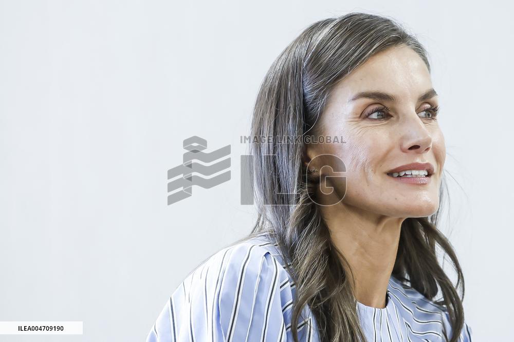 Queen Letizia Attends Professional School Year Opening - Rincon De Soto