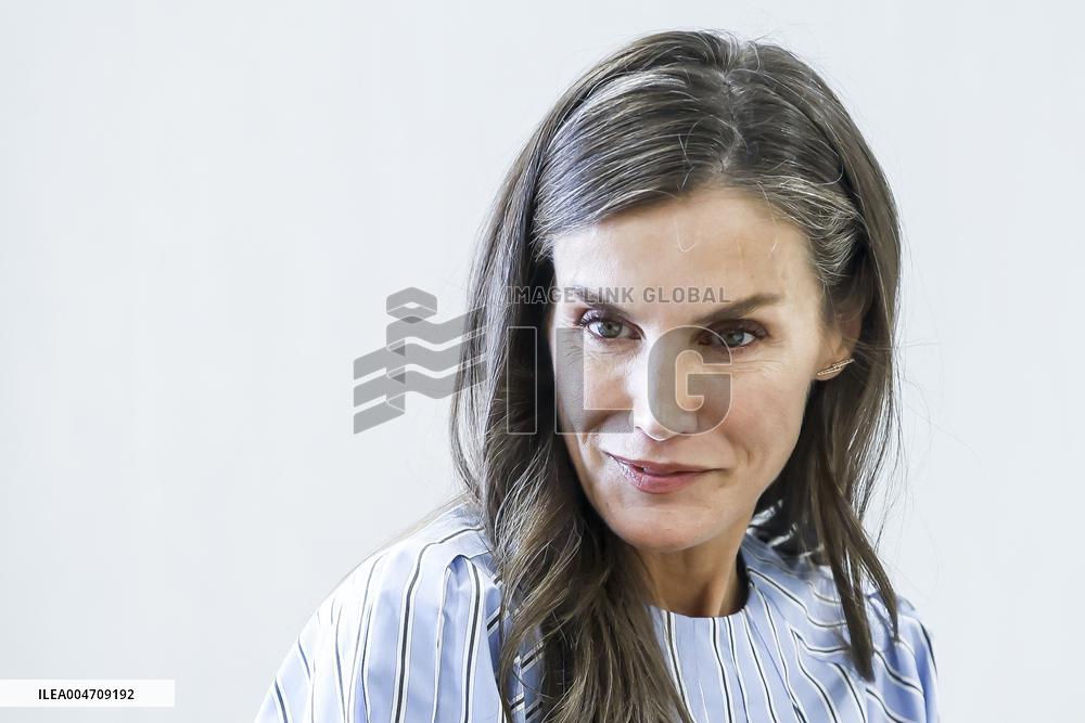 Queen Letizia Attends Professional School Year Opening - Rincon De Soto