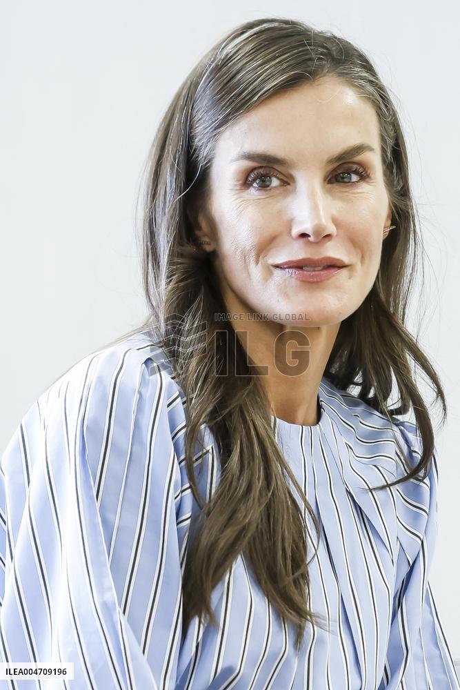 Queen Letizia Attends Professional School Year Opening - Rincon De Soto