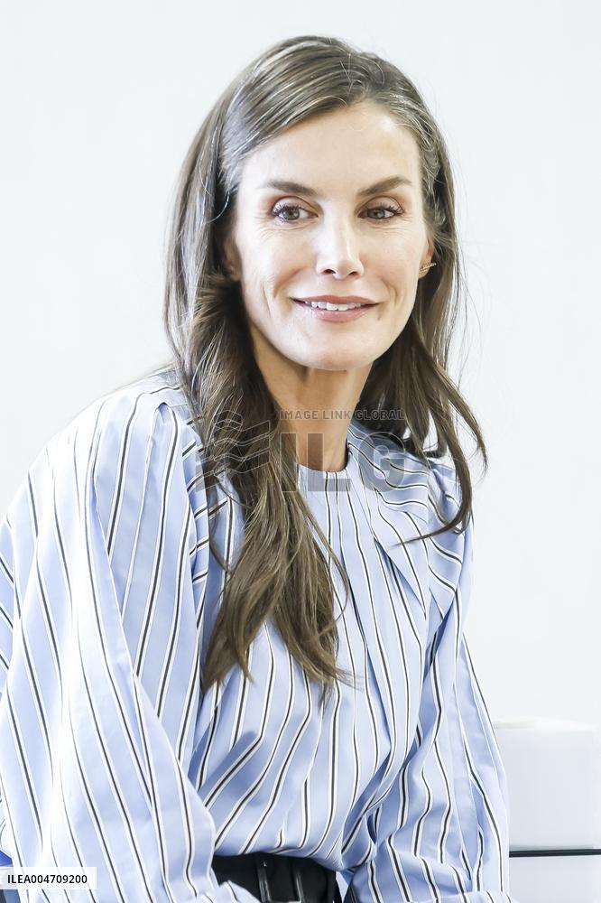 Queen Letizia Attends Professional School Year Opening - Rincon De Soto