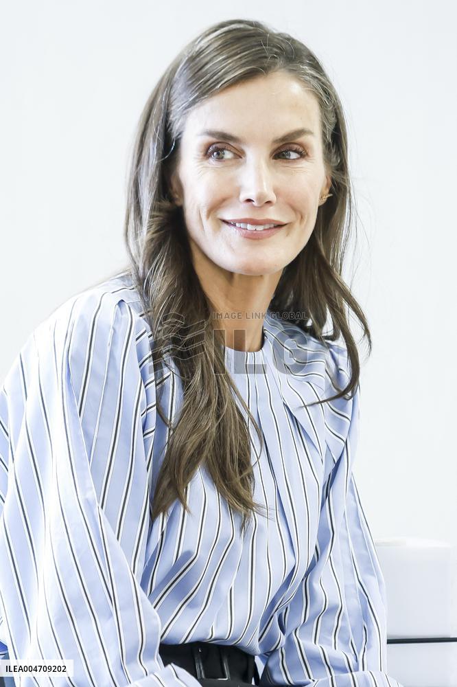 Queen Letizia Attends Professional School Year Opening - Rincon De Soto