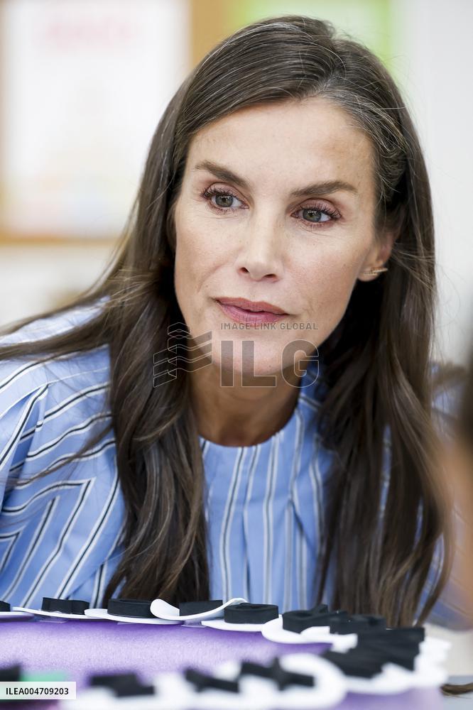 Queen Letizia Attends Professional School Year Opening - Rincon De Soto