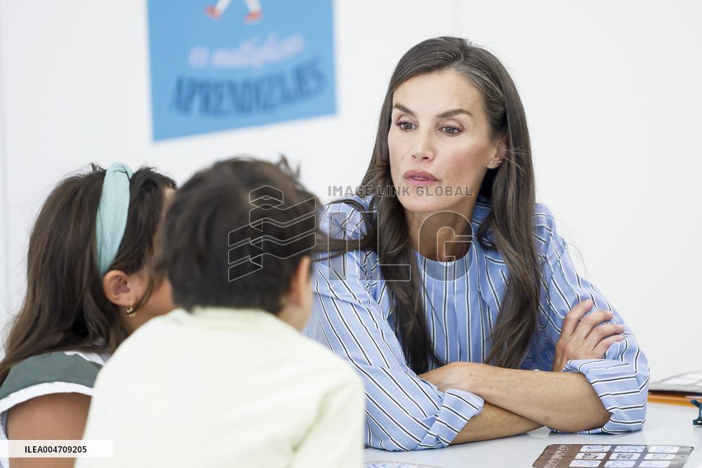 Queen Letizia Attends Professional School Year Opening - Rincon De Soto