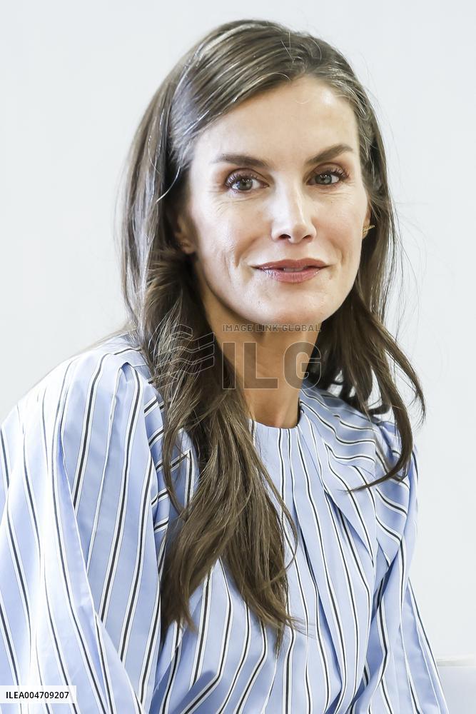 Queen Letizia Attends Professional School Year Opening - Rincon De Soto