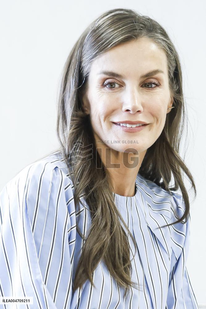 Queen Letizia Attends Professional School Year Opening - Rincon De Soto