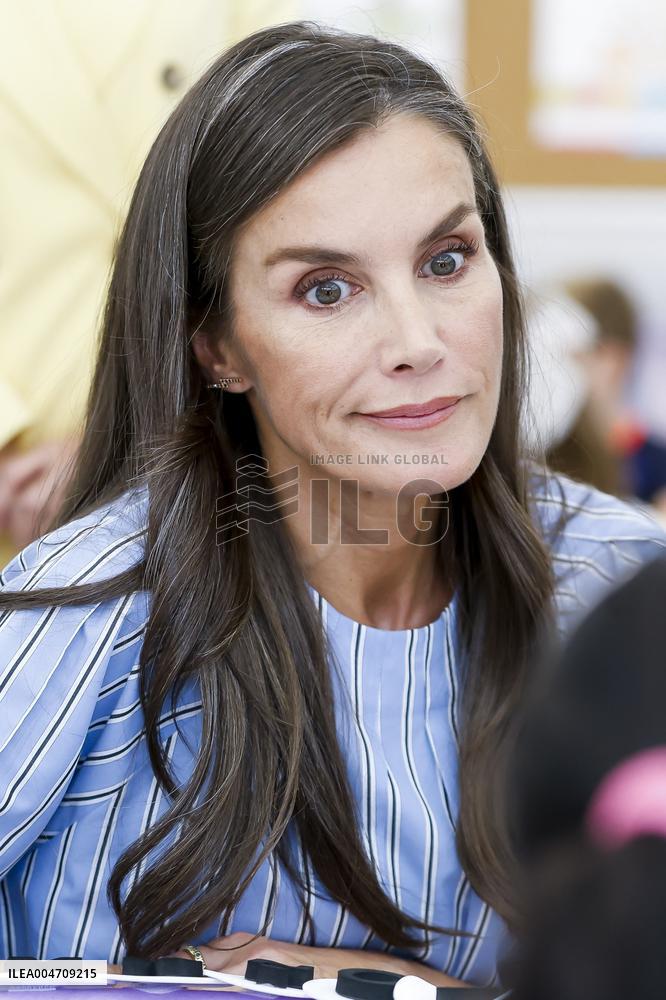 Queen Letizia Attends Professional School Year Opening - Rincon De Soto