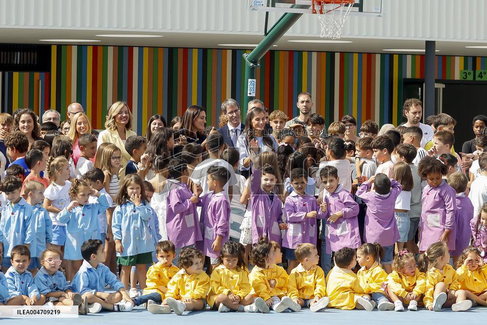 Queen Letizia Attends Professional School Year Opening - Rincon De Soto