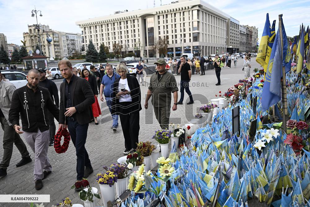 Prince Harry, the Duke of Sussex, made a surprise visit to the Ukraine