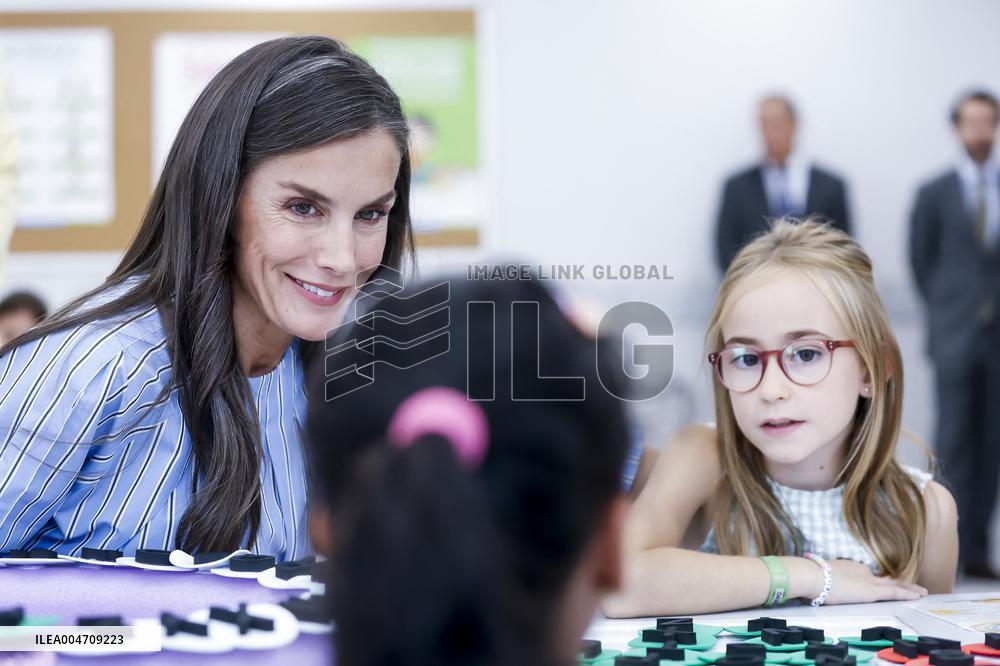 Queen Letizia Attends Professional School Year Opening - Rincon De Soto
