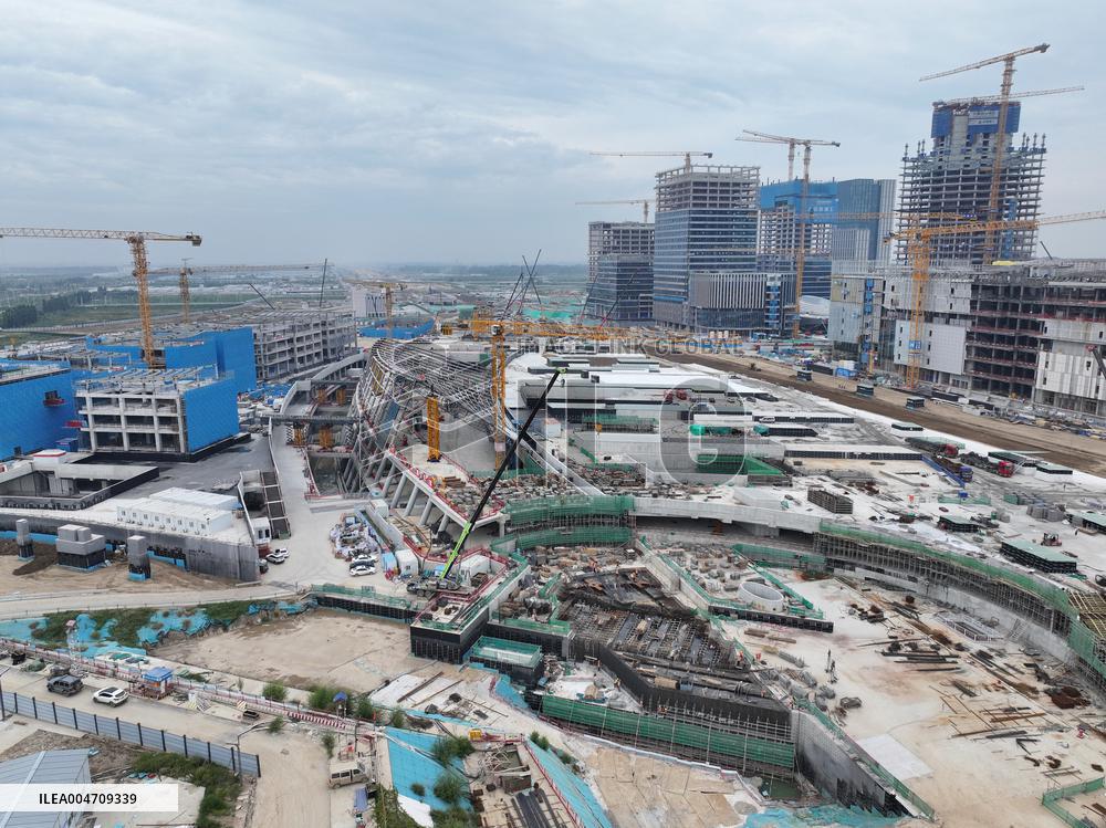 Xiong'an-Xinzhou High-speed Railway Construction - China