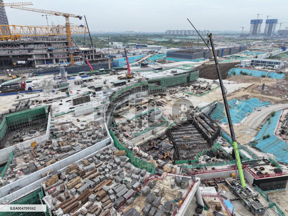 Xiong'an-Xinzhou High-speed Railway Construction - China