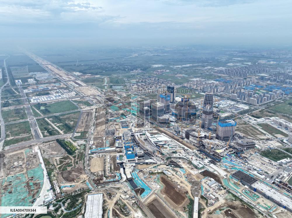 Xiong'an-Xinzhou High-speed Railway Construction - China