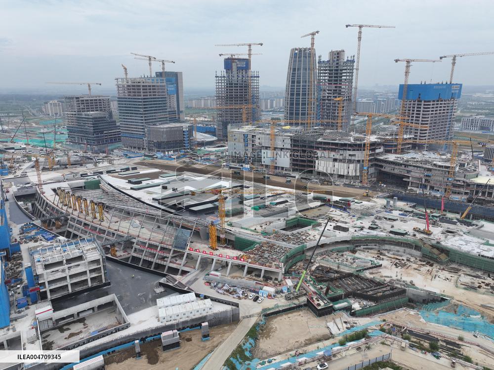 Xiong'an-Xinzhou High-speed Railway Construction - China