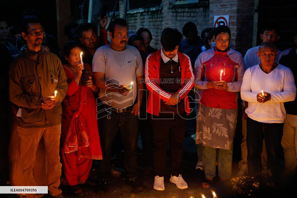 Candlelight Vigil For Protests' Victims - Nepal