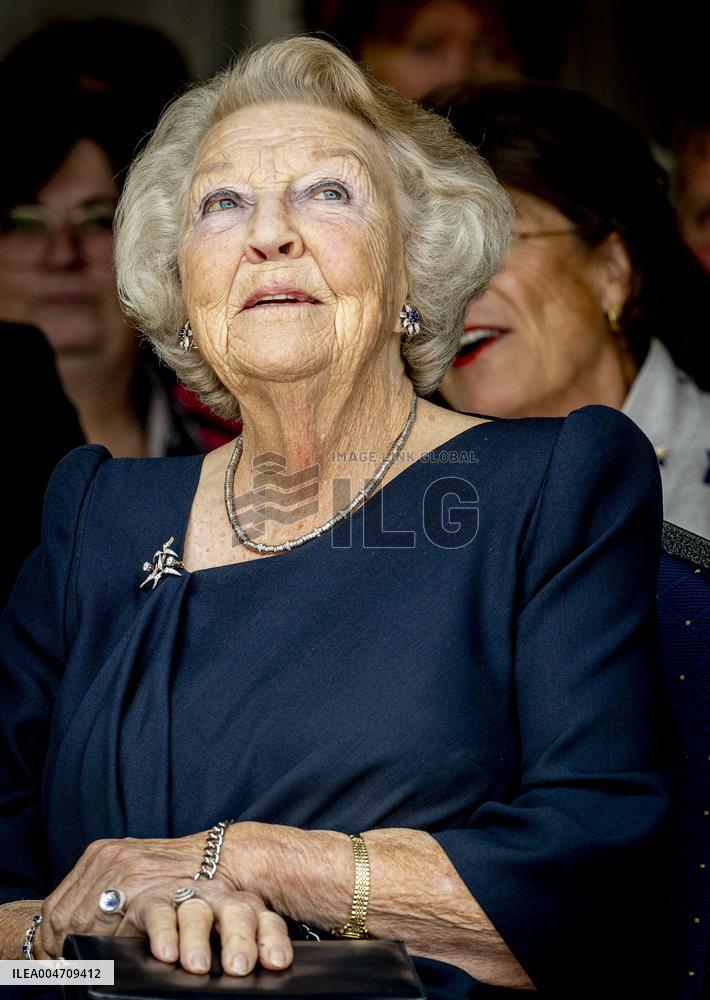 Queen Beatrix At Reopening of the South Mill - Netherlands