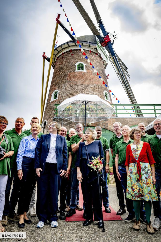 Queen Beatrix At Reopening of the South Mill - Netherlands