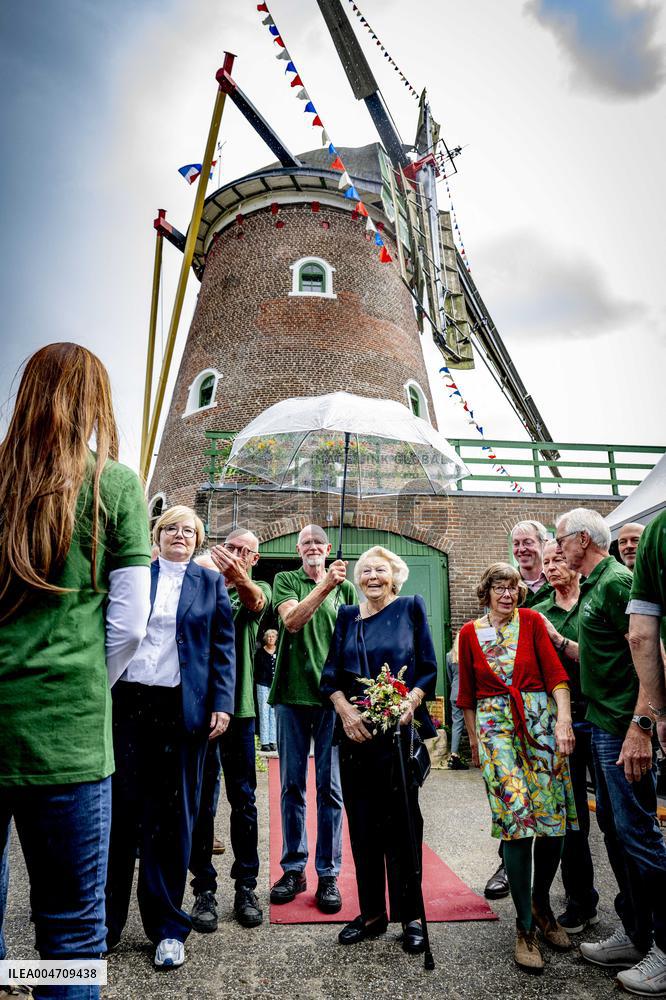 Queen Beatrix At Reopening of the South Mill - Netherlands
