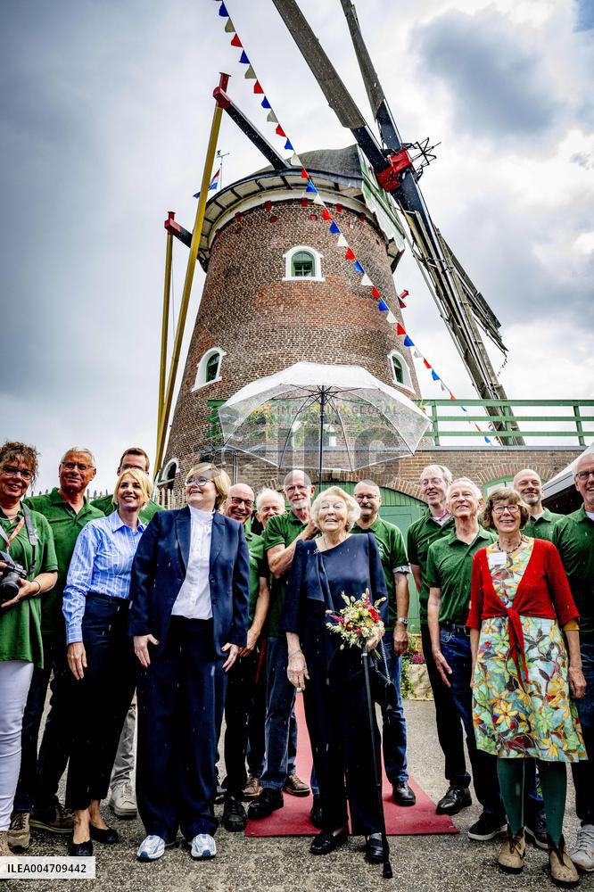 Queen Beatrix At Reopening of the South Mill - Netherlands