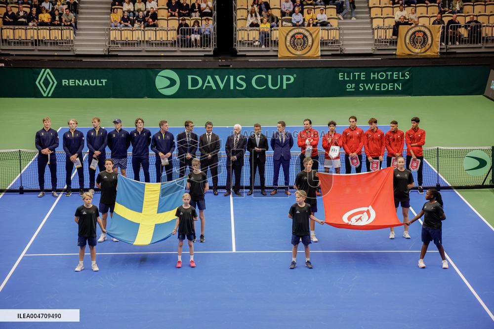 DAVIS CUP SWEDEN-TUNISIA