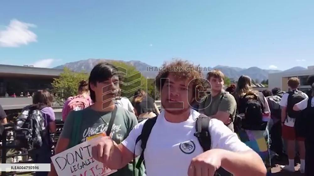 US: Audience Flees After Charlie Kirk Shooting at Utah Valley University 3