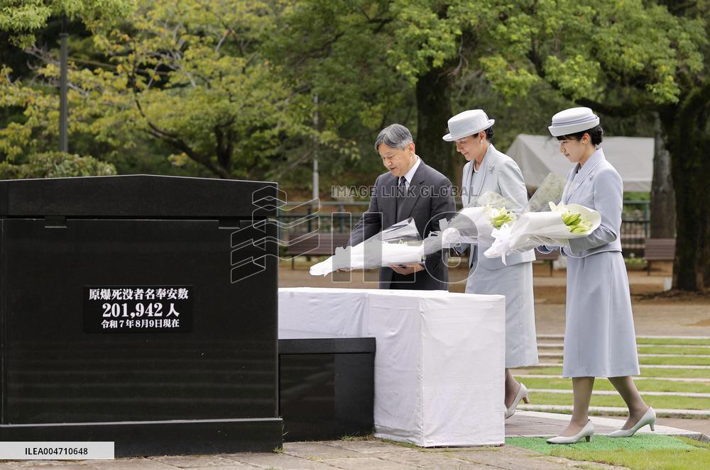 Japanese emperor's family in Nagasaki