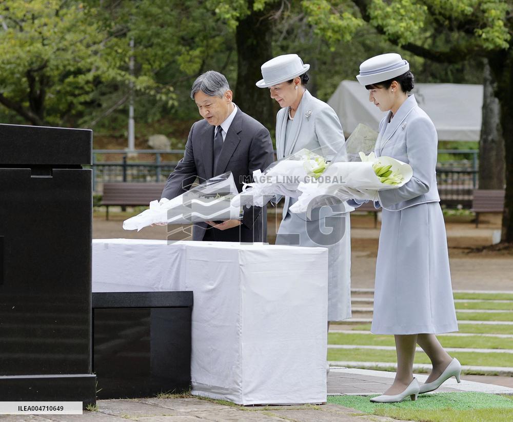 Japanese emperor's family in Nagasaki