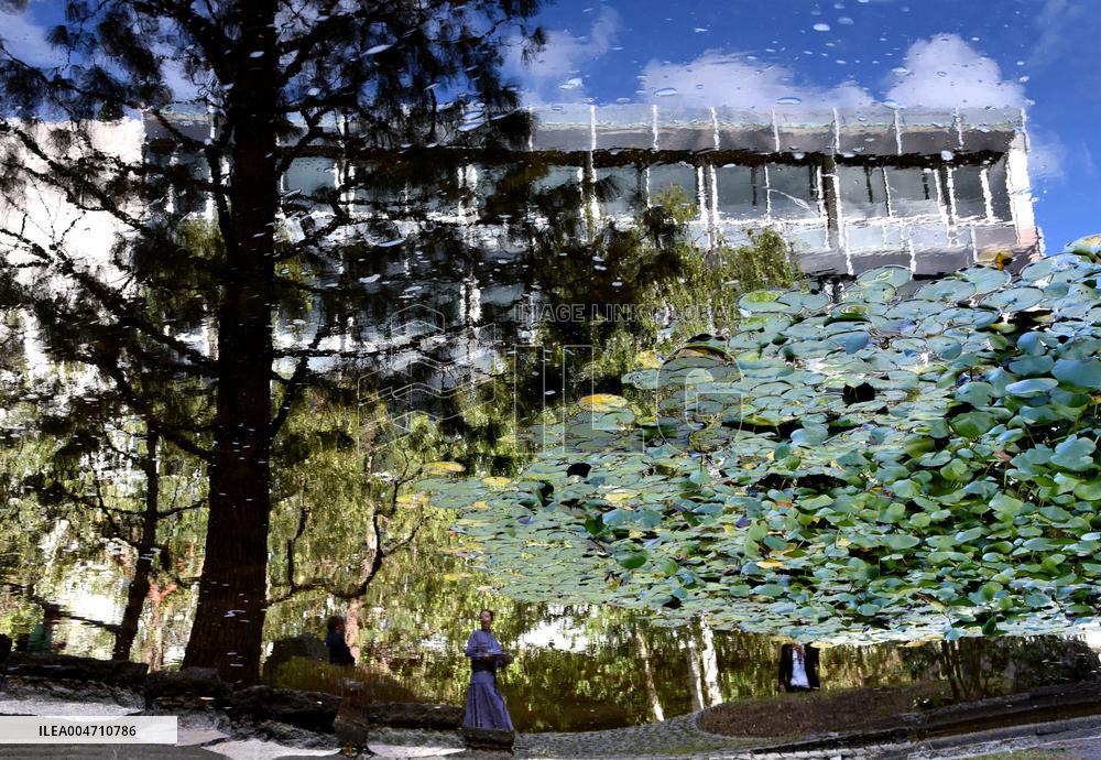 Japanese Garden Of Peace By Isamu Noguchi At Unesco in Paris