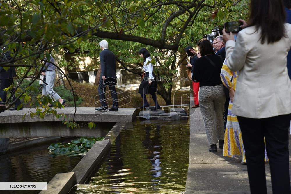 Japanese Garden Of Peace By Isamu Noguchi At Unesco in Paris